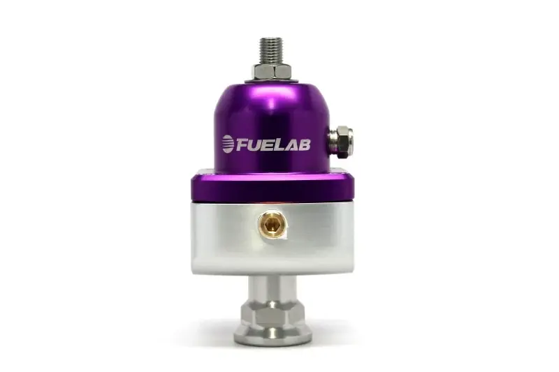 Same Day Shipping Fuelab 555 Carb Adjustable FPR Blocking 1-3 PSI (1) -8AN In (2) -8AN Out - Purple