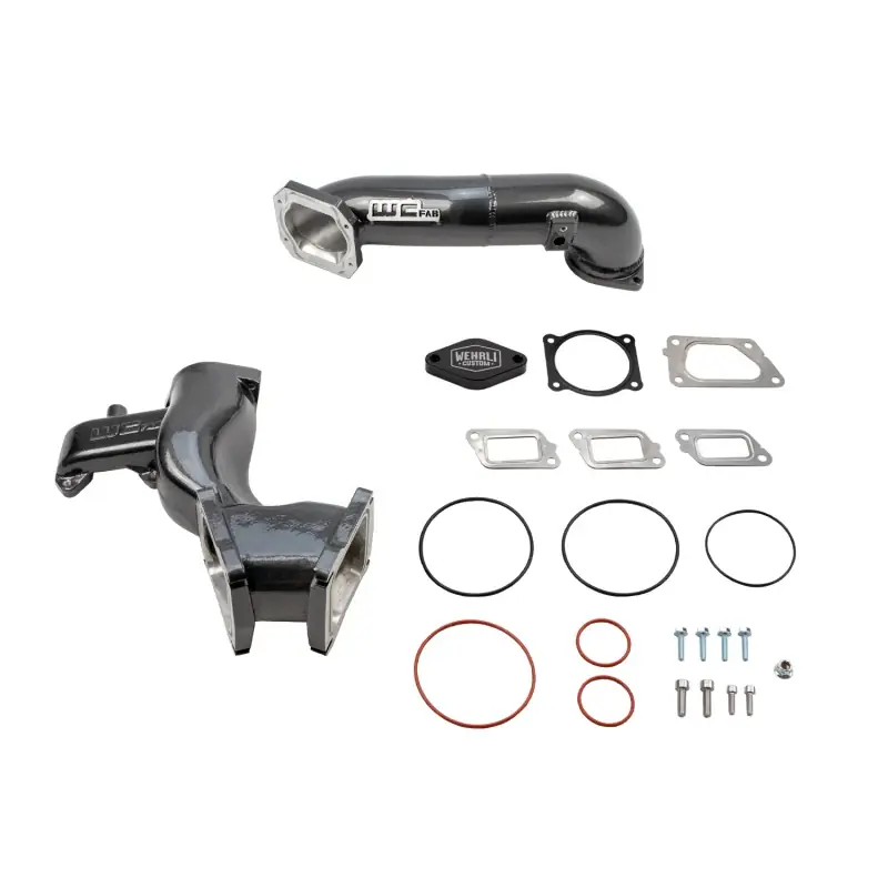 Wehrli 11-16 Chevrolet 6.6L LML Duramax High Flow Y-Bridge Kit - WCFab Grey Grab Now