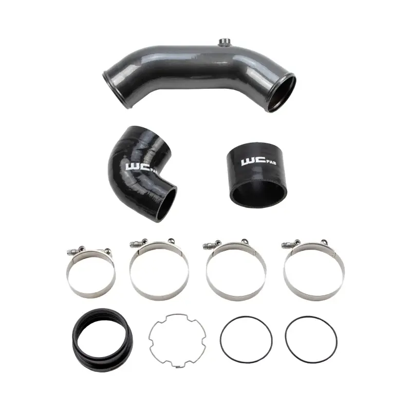 Wehrli 2017+ Ford 6.7L Power Stroke 3.5in Cold Side Intercooler Pipe - Bengal Red Special Discount