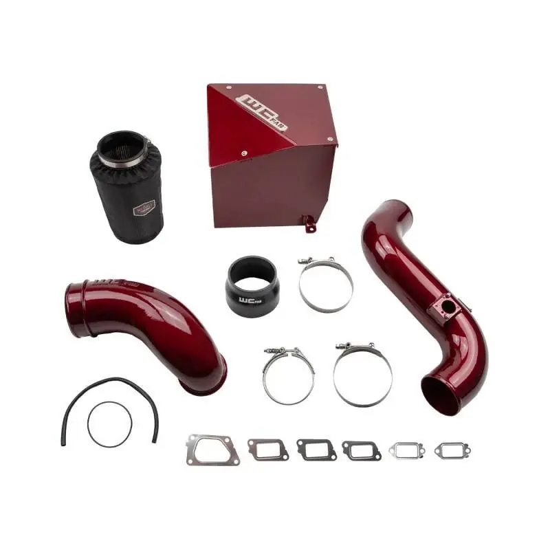 Wehrli 11-16 Chevrolet 6.6L Duramax LML 4in Intake Kit Stage 2 - WCFab Red Certified