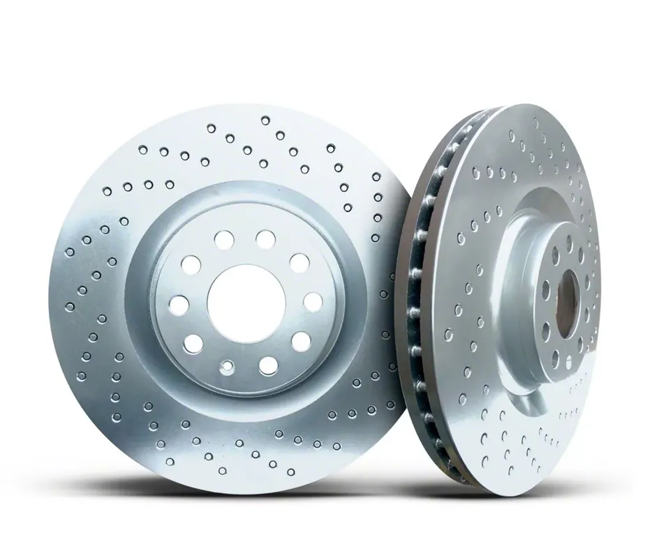 Xbrakes Xi Series Brake Rotor and Pad Kit; Front and Rear; Silver Direct From Manufacturer