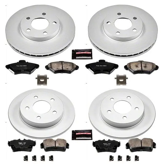 PowerStop Z17 Evolution Plus Brake Rotor and Pad Kit; Front and Rear Low Price