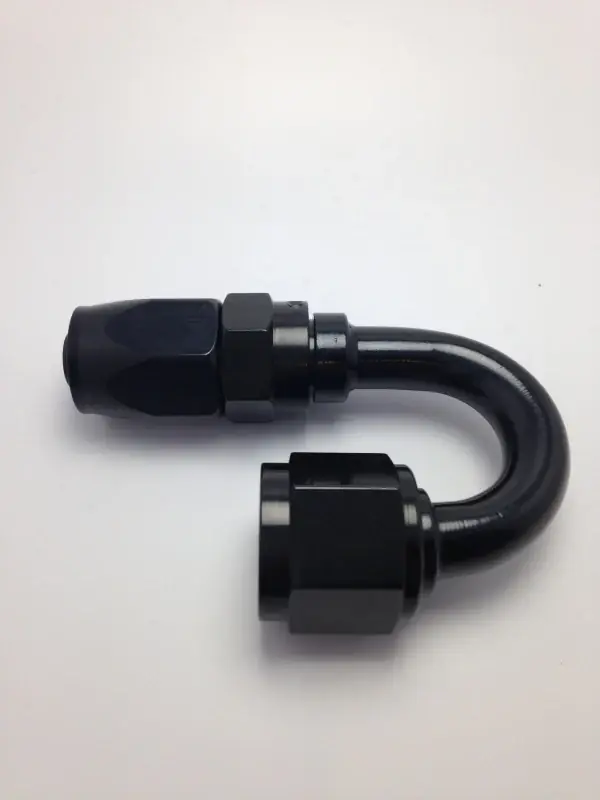Fragola -12AN Fem x -16AN Hose 180 Degree Expanding Hose End - Black Clearance