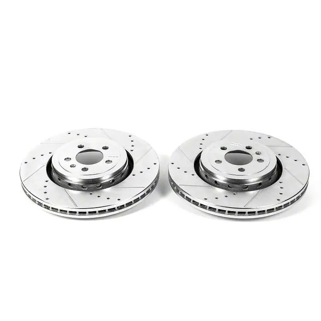 PowerStop Evolution Cross-Drilled and Slotted Rotors; Front Pair Flash Sale