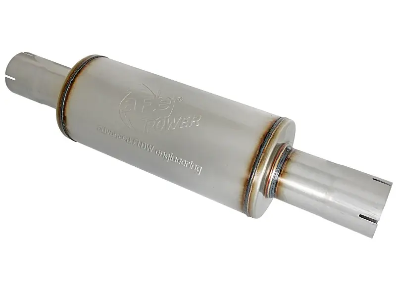 Best Choice aFe ATLAS Muffler 3-1/2 IN ID Center/Center x 7 IN Dia. X 16 IN L - Round Body