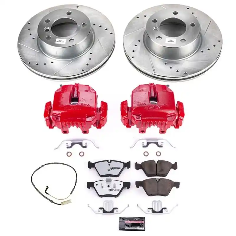 Power Stop 2006 BMW 325xi Front Z26 Street Warrior Brake Kit w/Caliper — PMD Premier Motoring Development Wholesale