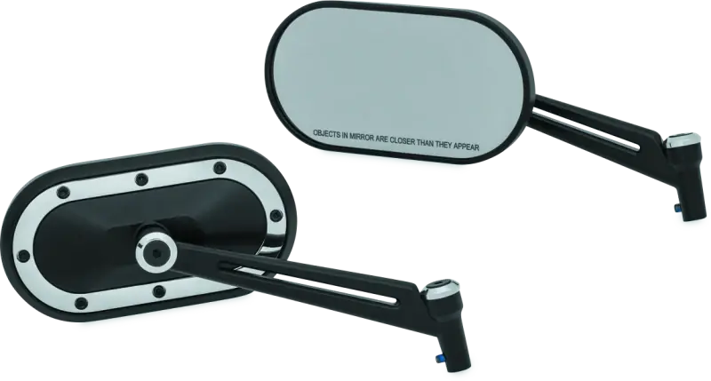 Kuryakyn Heavy Industry Mirrors Satin Black & Chrome Limited Time