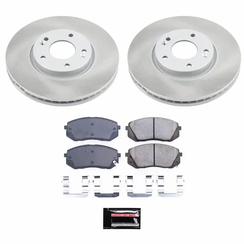 Power Stop 11-16 Kia Sportage Front Semi-Coated Rotor Kit — PMD Premier Motoring Development Direct From Factory