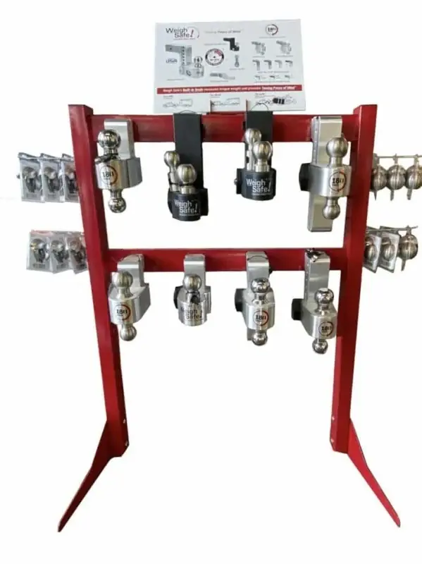 Weigh Safe Large POP Display Stand - Red Free Delivery