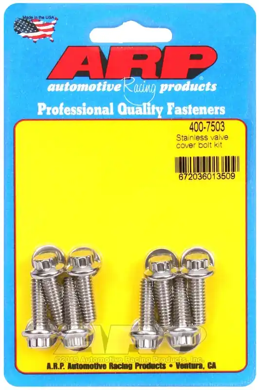 Free Shipping ARP Cast Aluminum Valve Cover 1/4in 12pt Bolt Kit — PMD Premier Motoring Development