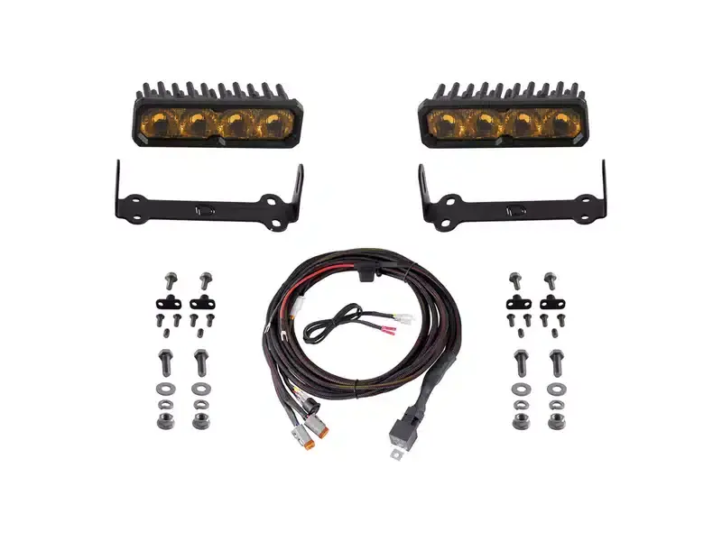 Same Day Shipping Diode Dynamics SS6 Yellow Pro LED Light Kit DD8600 | RealTruck