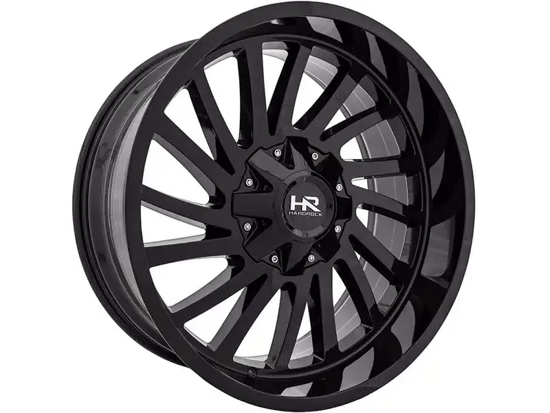 Hardrock Gloss Black OverDrive Wheel H708-221037125GB | RealTruck Seasonal Sale