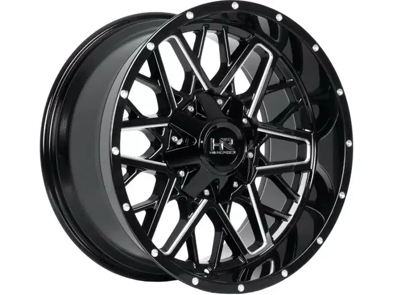Hardrock Milled Gloss Black Bomber Wheel H714-201252151GBM | RealTruck Order Now