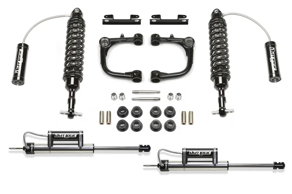 Fabtech UCA System, 3 in. Lift w/ Dirt Logic 2.5 Coilover Resi and Remote Reservoir Dirt Logic Resi For 15-21 Toyota Tacoma 2WD/4WD 6 Lug Models. - K7057DL Holiday Sale