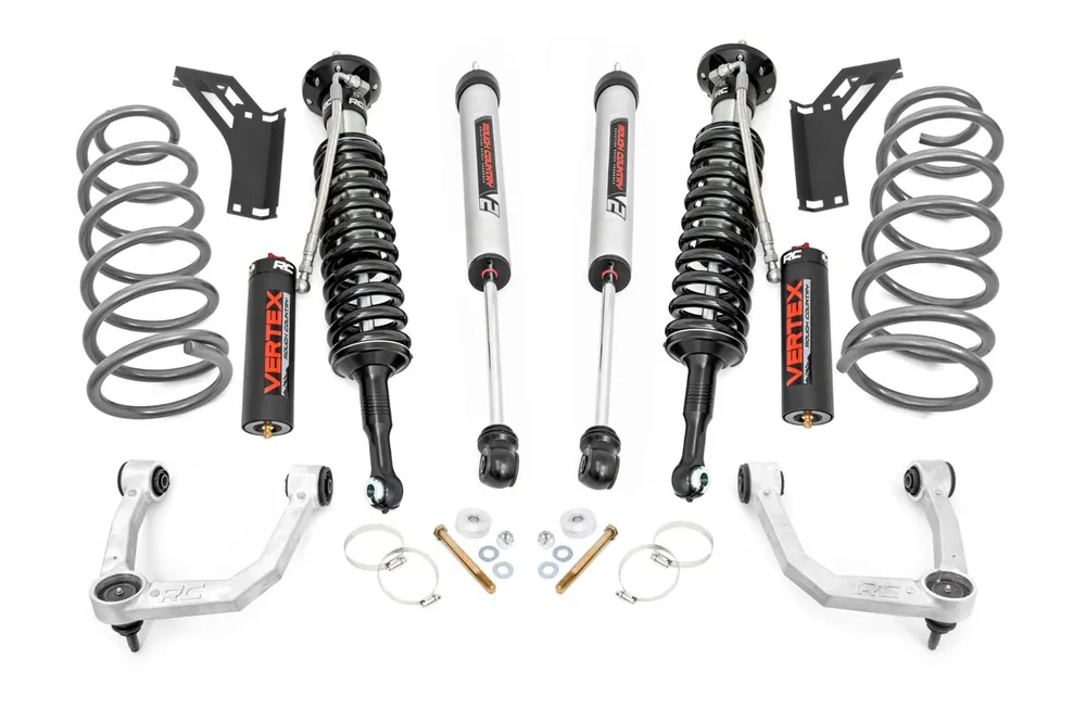 Hot Picks Rough Country 3 Inch Lift Kit - Upper Control Arms - RR Coils - Vertex/V2 Struts - Toyota 4Runner (10-24) - 76658