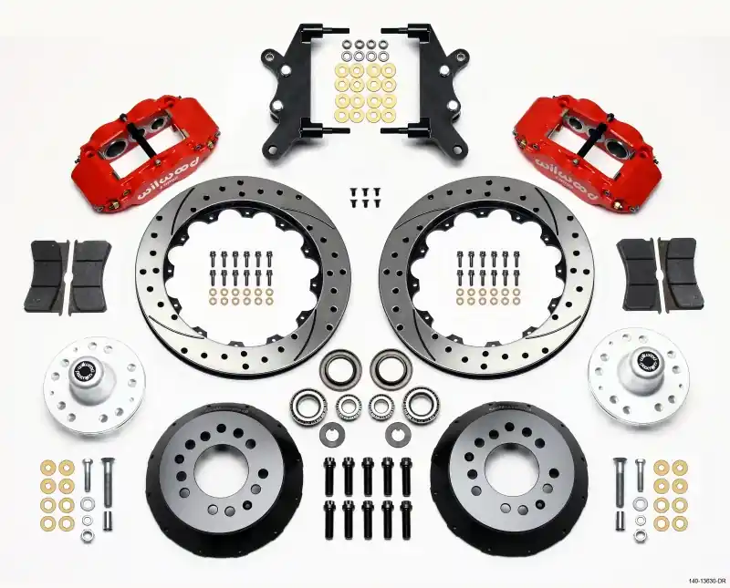 Wilwood Narrow Superlite 6R Front Hub Kit 12.88in Drill Red 60-68 Ford — PMD Premier Motoring Development Buy Today