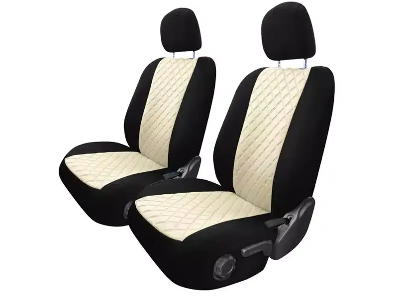 FH Group Neoprene Waterproof Seat Covers CM5022BEIGE-FRONT-RT | RealTruck Discount