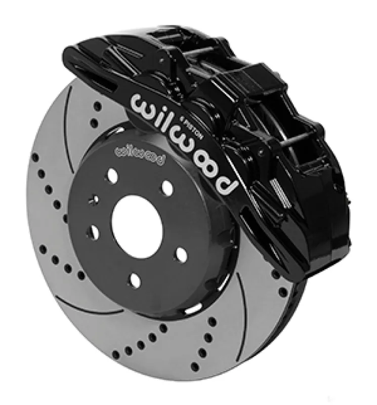 Get Yours Wilwood SX6R Front Brake Kit 14in SRP Slotted/Drilled Black 16-19 Chev — PMD Premier Motoring Development