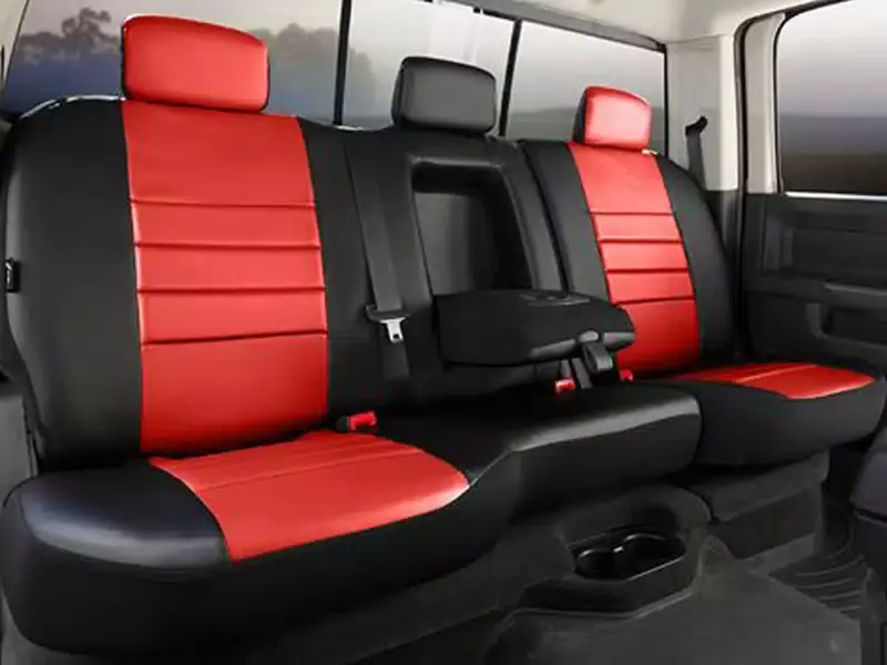 Fia Leather Lite Custom Seat Covers SL62-26 RED | RealTruck Clearance