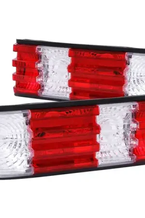 ANZO 1986-1991 Mercedes Benz S Class W126 Taillights Red/Clear New Arrival