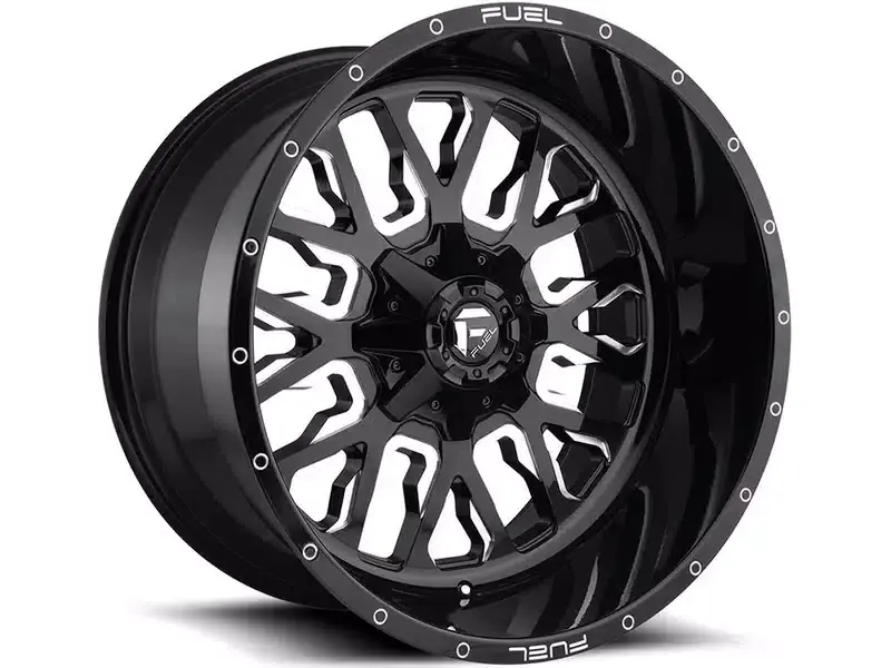 Fuel Milled Gloss Black Stroke Wheel D61122007057 | RealTruck Sale
