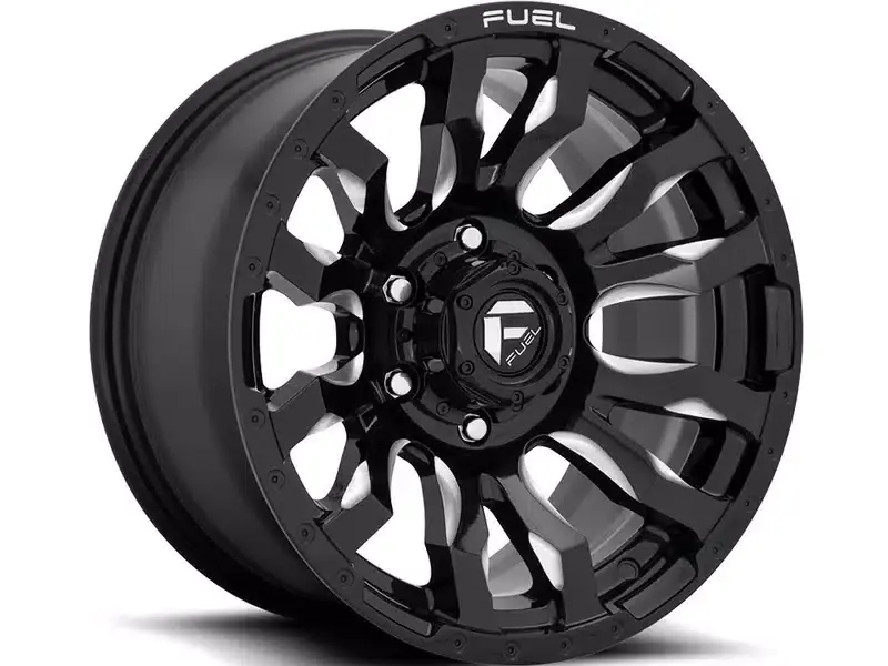 Fresh Stock Fuel Milled Gloss Black Blitz Wheel D67317908445 | RealTruck