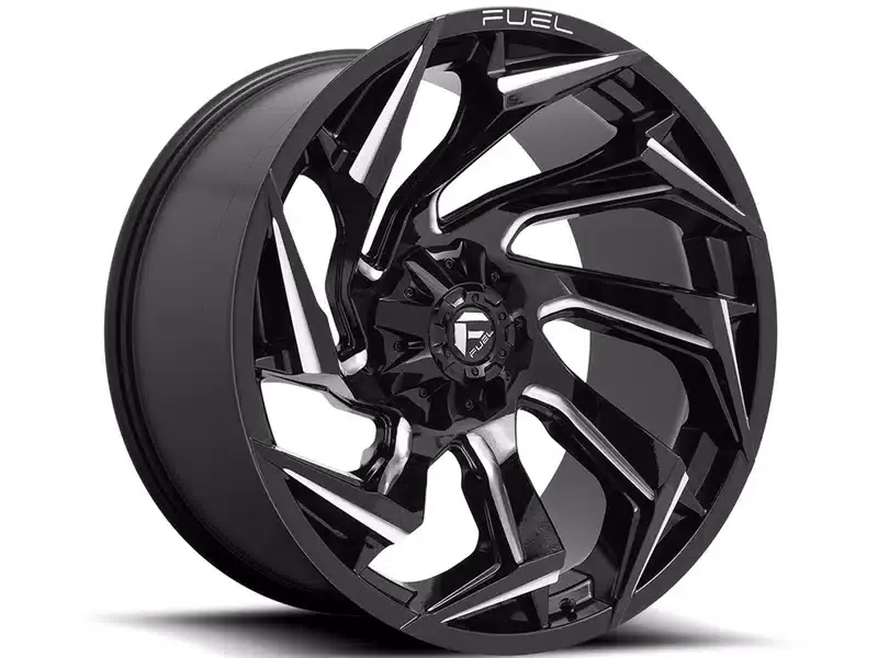 Flash Sale Fuel Milled Gloss Black Reaction Wheel D75318901750 | RealTruck