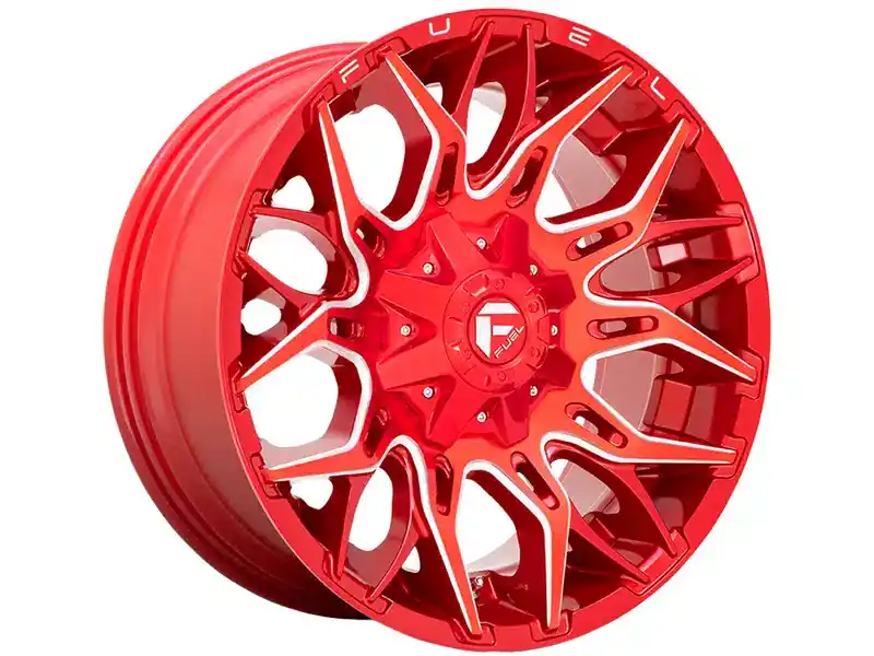 Best Seller Fuel Milled Red Twitch Wheel D77122002647 | RealTruck