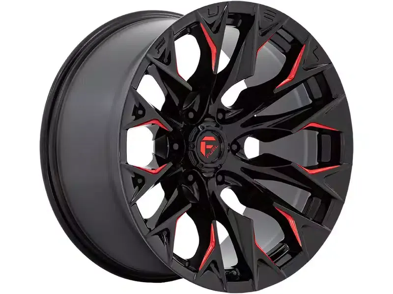 Fuel Black & Red Flame Wheel D82322208447 | RealTruck Authentic