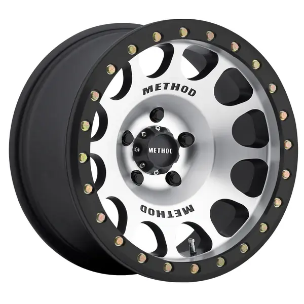 Method MR105 Beadlock 17x9 -38mm Offset 5x5 71.5mm CB Machined w/Matte Black Ring Wheel Professional Grade