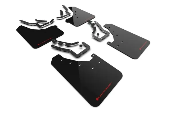 Rally Armor 24-25 Toyota Tacoma Gen 4 Black UR Mud Flap w/Red Logo Free Returns