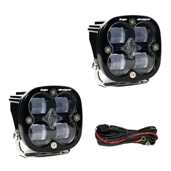 Baja Designs Squadron SAE LED Auxiliary Light Pod Pair - Clear Same Day Shipping