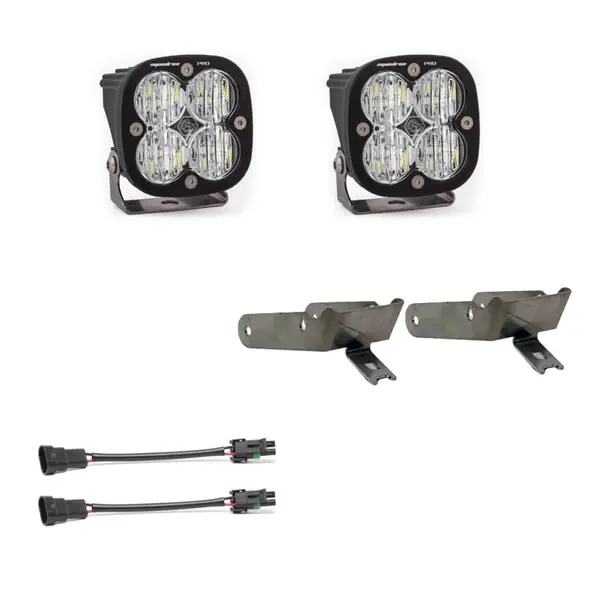 Baja Designs 99-10 Ford Super Duty Fog Squadron Pro Fog Pocket Kit Same Day Shipping