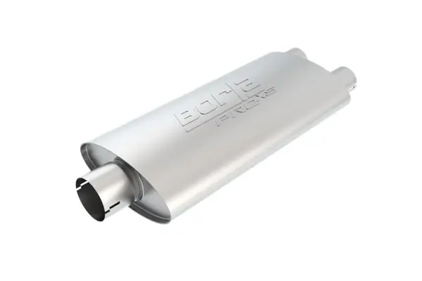 Borla Universal Center/Dual Oval 3in In / 2.5in Out 19in x 4in x 9.5in Notched PRO-XS Muffler Direct From Factory