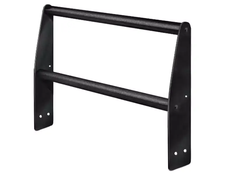 Go Industries Black Winch Grille Guard 33751B | RealTruck One Day Deal