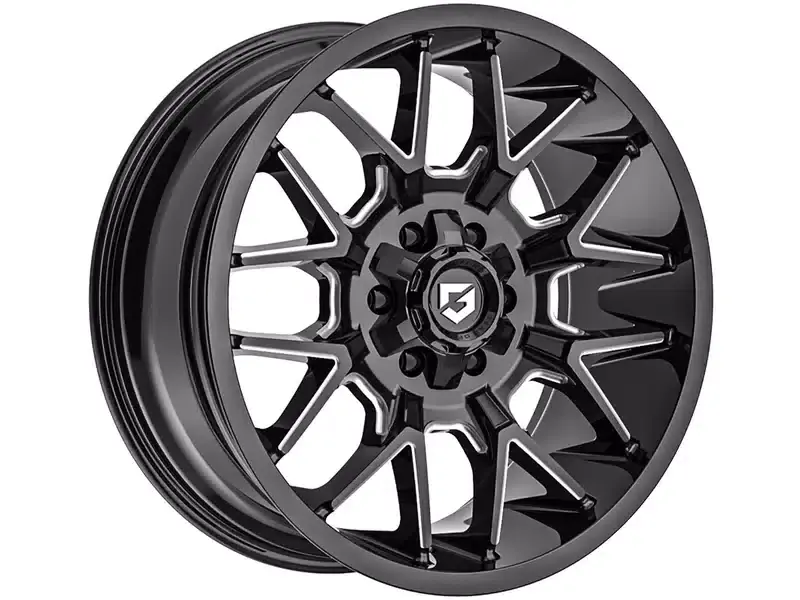 Free Shipping Gear Off-Road Milled Gloss Black Primacy Wheel 768BM-2090500 | RealTruck