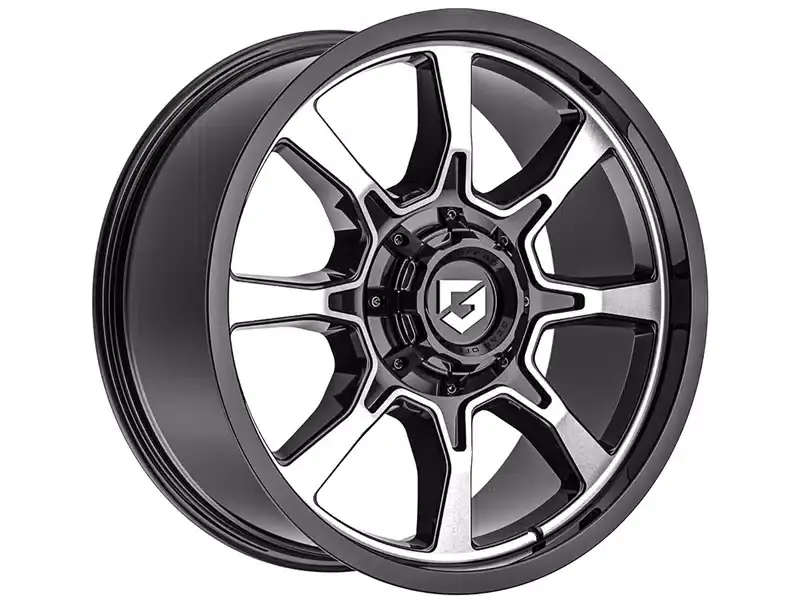 Authentic Gear Off-Road Machined Gloss Black Glock Wheel 772MB-2098118 | RealTruck