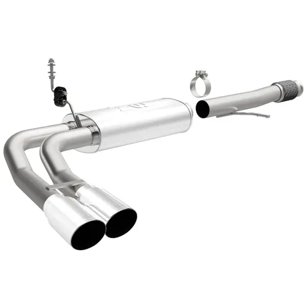 Grab Now Magnaflow 14 Chev Silverado V8 5.3L CC/EC Dual Same Side Before P/S Tire Exit SS Cat Back Perf Exh