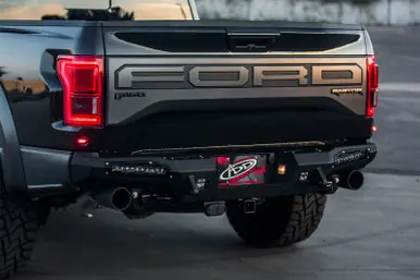 Addictive Desert Designs 17-18 Ford F-150 Raptor HoneyBadger Rear Bumper w/ 10in SR LED Mounts - R117321430103 Exclusive