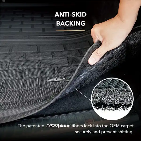 Secure Checkout 3D MAXpider 22-24 Tesla Model X 5 & 7-Seat Kagu Black Seatback Protector