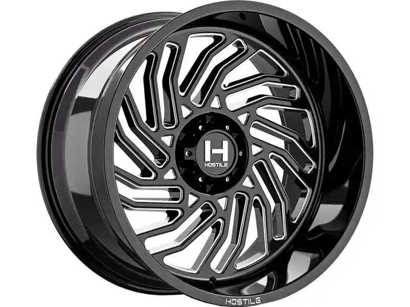 Genuine Hostile Milled Gloss Black Twister Wheel H140-2012515047B | RealTruck