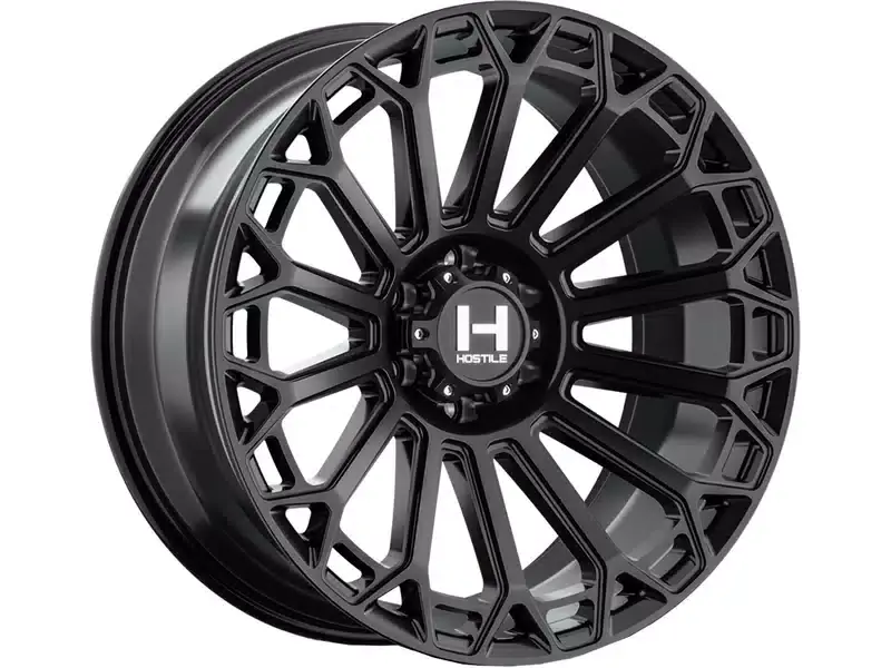 Today Only Hostile Matte Black Warrior Wheel H142-2212655047BB | RealTruck