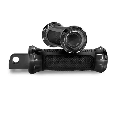 Performance Machine Footpegs Overdrive Passenger - Black Ano - 0035-1245M-B Modern