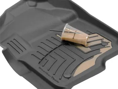 Premium WeatherTech 17+ Honda Civic Hatchback Front FloorLiner HP - Black - 448841IM