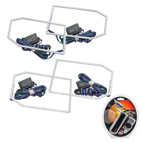 Oracle Chevrolet Silverado 14-15 Halo Kit Non-Projector Style - ColorSHIFT Clearance