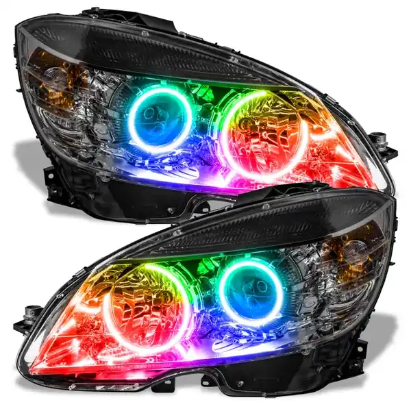 Oracle 08-11 Mercedes Benz C-Class Pre-Assembled Headlights Chrome Housing w/o Controller Get Yours