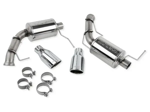 Roush 2011-2014 Ford Mustang V6 Enhanced Sound Dual Axle-Back w/ Round Tips Holiday Sale