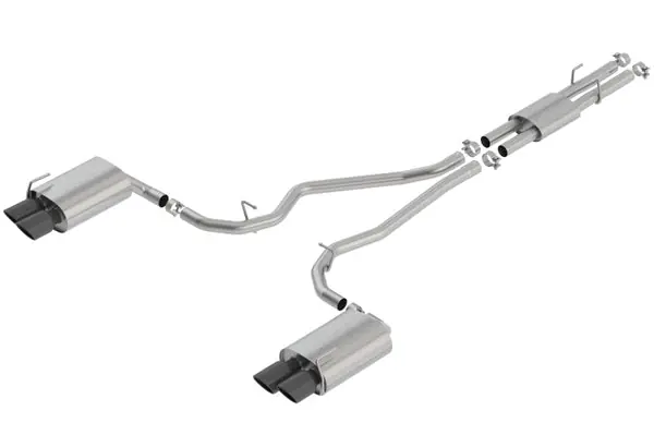 Borla 2020 Ford Explorer ST 3.0L V6 2.25in ATAK Exhaust - Black Chrome Tips Certified