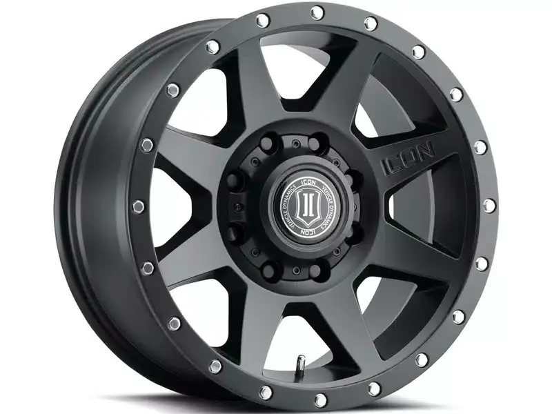 Don’t Miss Out Icon Matte Black Rebound Wheel 1817859447SB | RealTruck