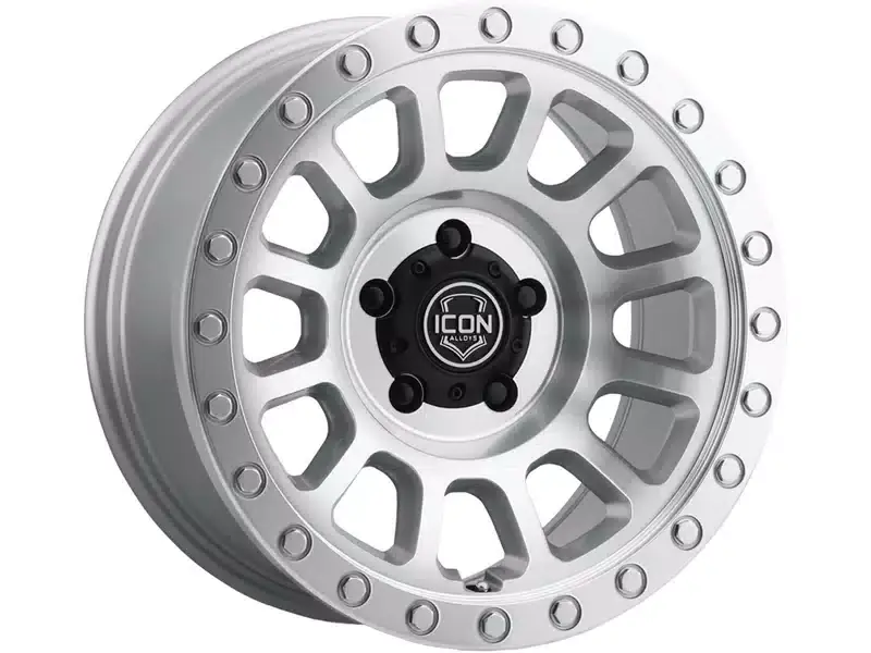 Icon Machined Silver Hulse Wheel 8017856350SM | RealTruck Authentic